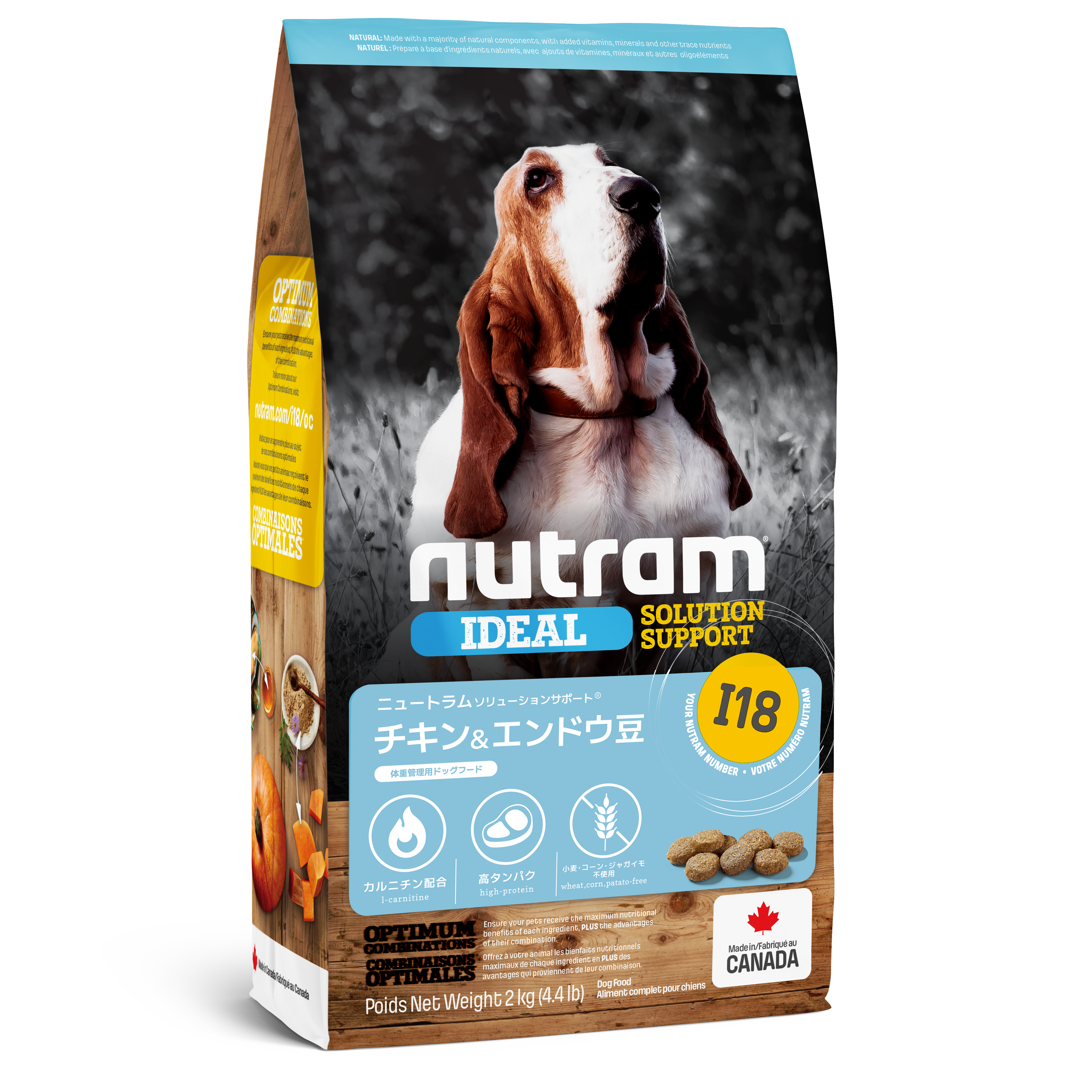 ドッグフード ドライフード 18kg 成犬用 定期購入】I18 NUTRAM IDEAL SOLUTION SUPPORT®体重管理サポート