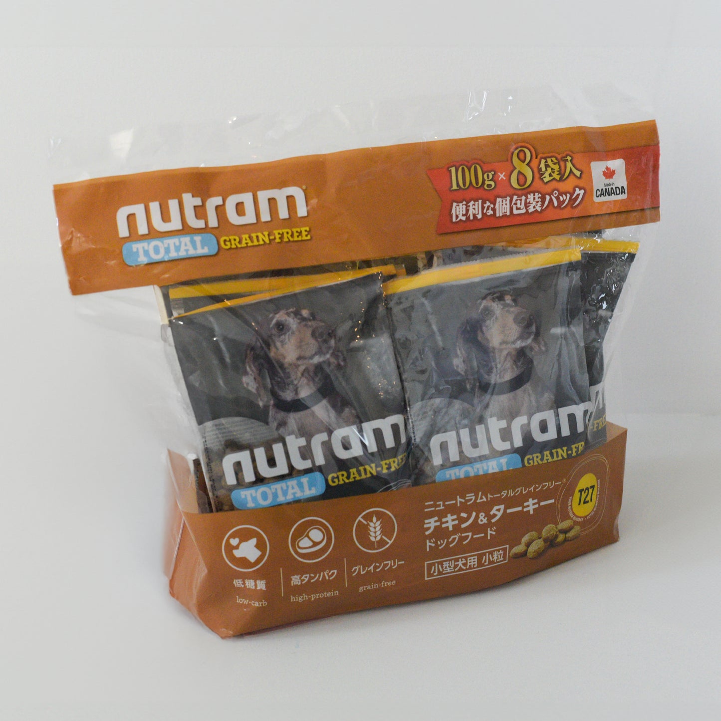 【定期購入】T27 NUTRAM TOTAL GRAIN-FREE®チキン&ターキー ドッグフード(小型犬用) 小粒