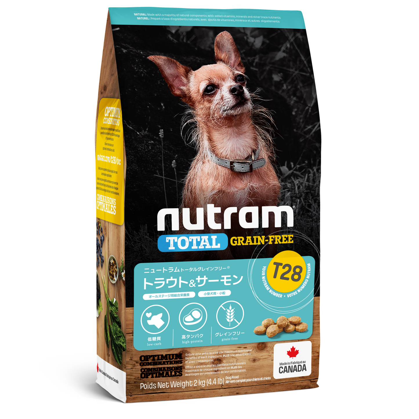 【定期購入】T28 NUTRAM TOTAL GRAIN-FREE®トラウト&サーモン ドッグフード(小型犬用) 小粒