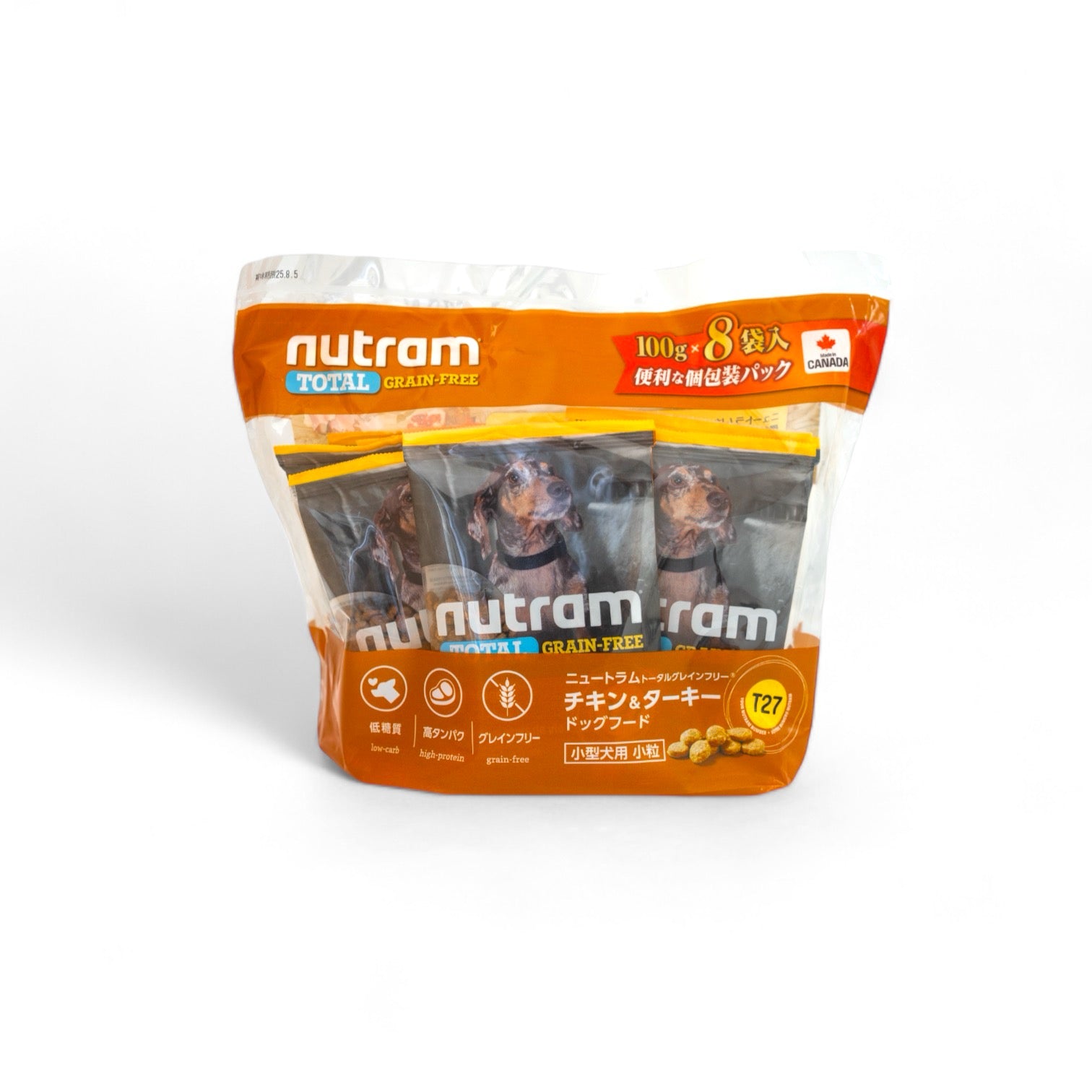小粒】チキン＆ターキー ドッグフード【個包装 800g】 – Nutram Japan